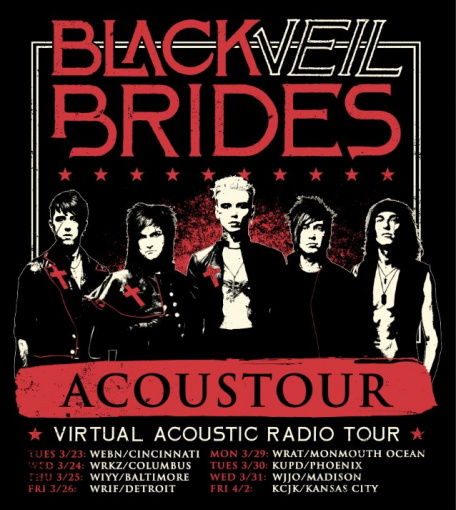 BLACK VEIL BRIDES Announce Their First-Ever Virtual Acoustic Radio Tour 'Acoustour'